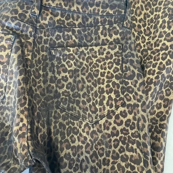 L’AGENCE Margot metallic leopard high waisted denim - Picture 10 of 11